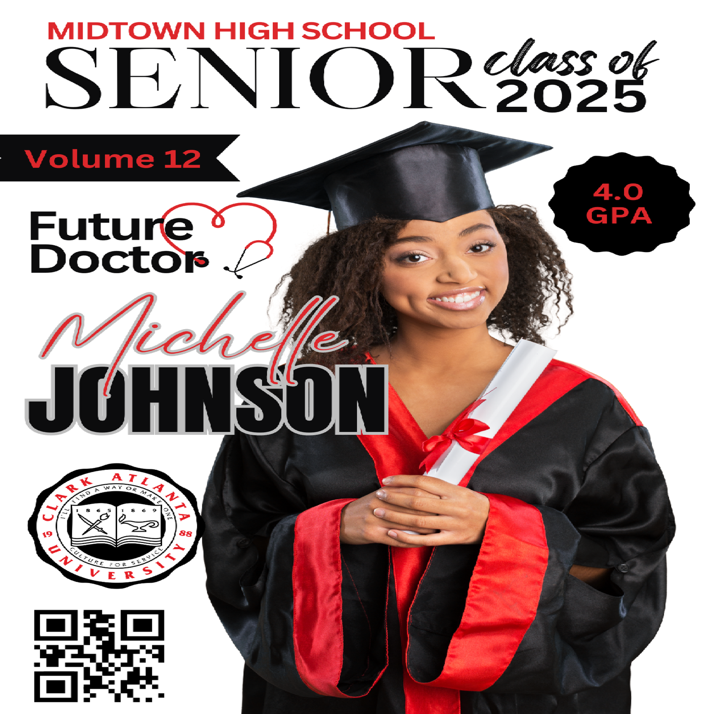 Senior Magazine Bundle 4 Editable Designs
